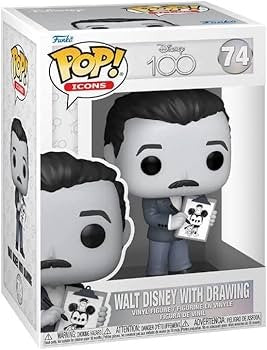 Funko Pop 74 - Disney 100 - Walt Disney with Drawing Limited edition