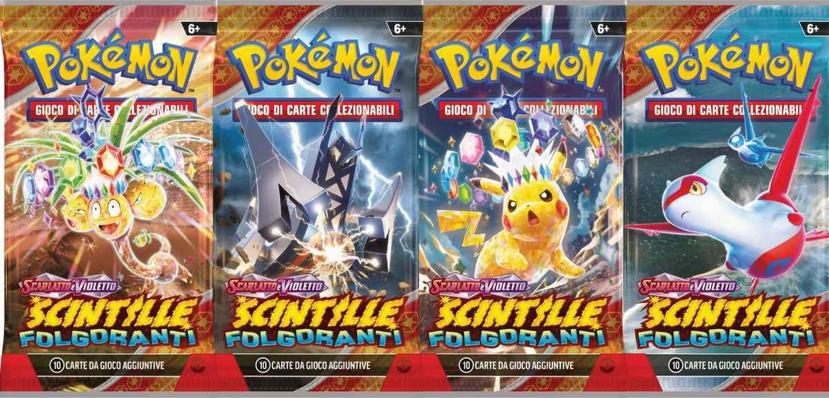 Pokemon TCG - Scintille Folgoranti  (IT) - Busta di Espansione 10 carte (Artwork casuale)