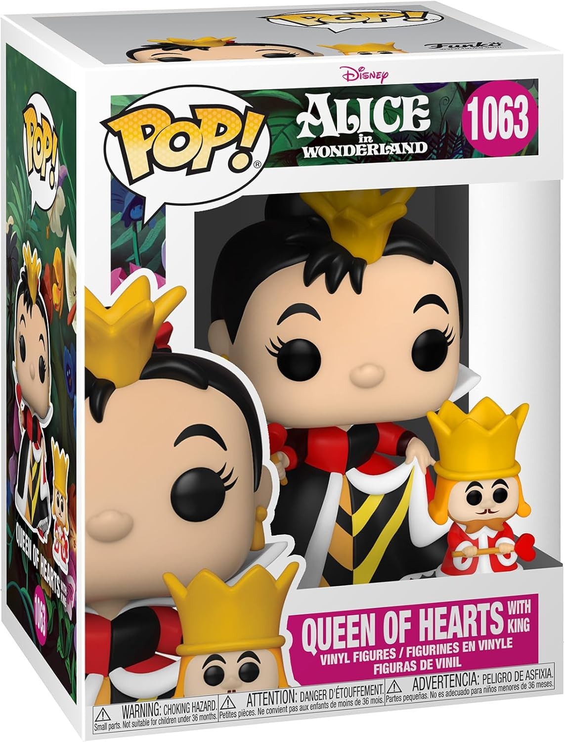 Pop Funko 1063 - Alice in Wonderland - Queen of Hearts with King