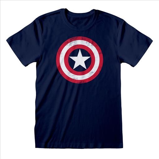 T-shirt Marvel Avengers, Capitan America , blu unisex taglia L