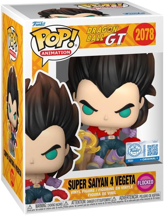 Funko Pop 2078 - Dragon Ball - Super Saiyan 4 Vegeta - Flocked