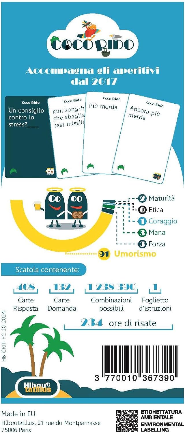 Asmodee – COCO RIDO (Versione 2.0) – Carte da Gioco Irriverenti