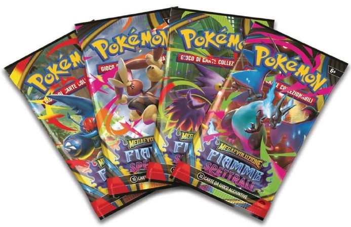 Pokemon TCG - Megaevoluzione Fiamme Spettrali (IT) - Busta di Espansione 10 carte (Artwork casuale)