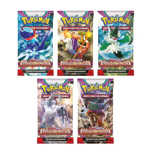 Pokemon TCG - Scarlatto e Violetto - Evoluzioni a Paldea (IT) - Busta di Espansione 10 carte (Artwork casuale)