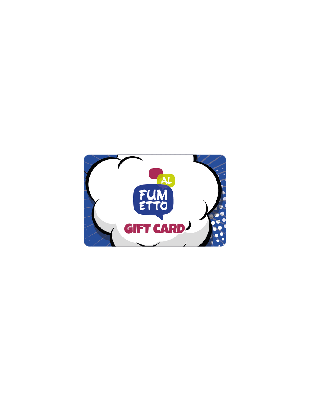 Alfumetto Gift Card - [DIGITALE]