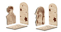 [PREORDINE] THE FRAGRANT FLOWER BLOOMS WITH DIGNITY - COPPIA FERMALIBRI IN LEGNO