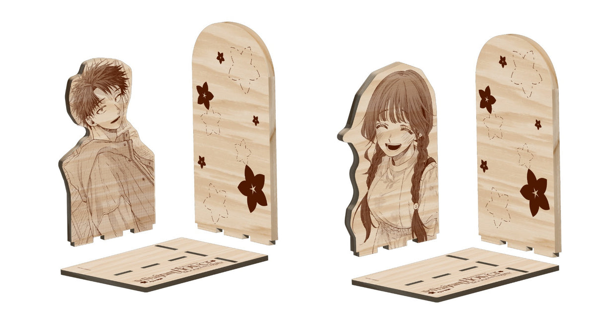 [PREORDINE] THE FRAGRANT FLOWER BLOOMS WITH DIGNITY - COPPIA FERMALIBRI IN LEGNO